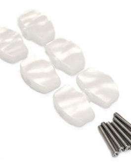 BUTTONS FOR SCHALLER® MACHINE HEADS LARGE SIZE WHITE PEARL (6pcs)