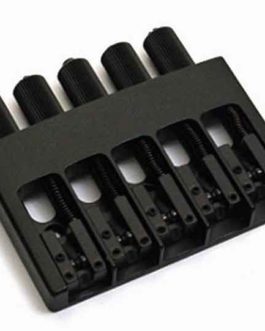 *HIPSHOT HEADLESS BASS BRIDGE AND HEADPIECE 5 STRINGS 18mm ALU BLACK