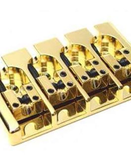 *HIPSHOT A STYLE BASS BRIDGE 4 STRINGS 17mm BRASS GOLD