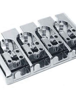 HIPSHOT A STYLE BASS BRIDGE 4 STRINGS 19mm ALU CHROME