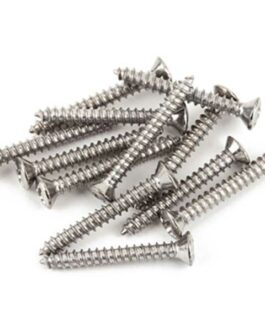 FENDER® BASS/TELECASTER® BRIDGE/STRAP BUTTON MOUNTING SCREWS CHROME (12)